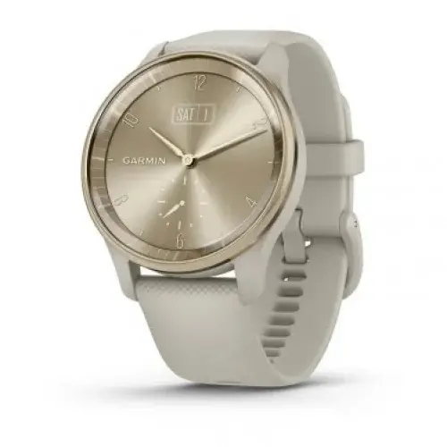 Garmin Cream Gold безел с French Grey корпус и силиконова каишка 010-02665-02