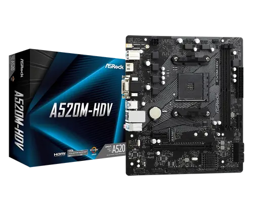 Дънна платка, ASROCK A520M-HDV /AM4