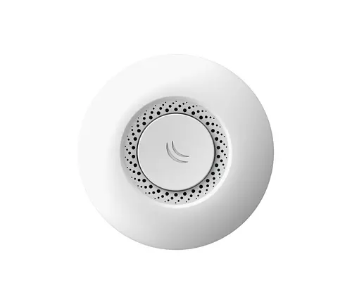 Безжичен Access Point MikroTik RBcAP2nD, за таван, 64MB RAM, 1xLAN 10/100, 2.4Ghz 802.11b/g/n, 2x int.antenna 2Dbi, RouterOS