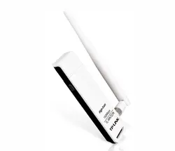 Безжичен адаптер TP LINK TL-WN722N, USB, 2T2R, 2.4Ghz, 802.11n/g/b
