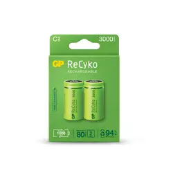 Акумулаторна Батерия ReCyko, Size C, LR14, 3000mAh, 1.2V