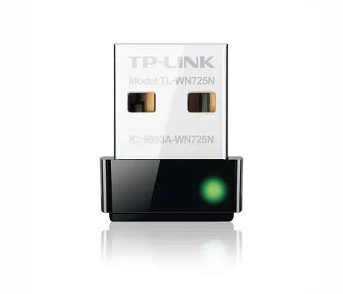 Нано адаптер TP LINK TL-WN725N, USB, Realtek, 2.4Ghz, 802.11n/g/b