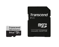 Памет, Transcend 64GB micro SD w/ adapter U1, High Endurance