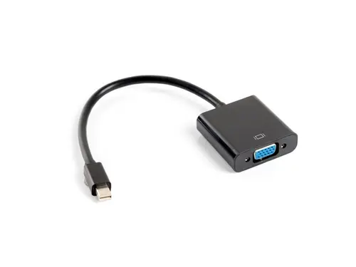 Адаптер, Lanberg adapter display port mini (m) -> VGA (f), 20cm cable, black