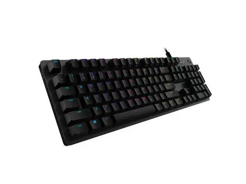 Клавиатура, Logitech G512 Keyboard, GX Brown Tactile, Lightsync RGB, USB Passthrough Data/Power, Alumium Alloy, Game Mode, Black Carbon