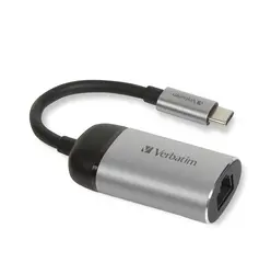 Адаптер, Verbatim USB-C to Gigabit Ethernet Adapter 10cm Cable