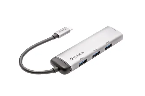 USB хъб, Verbatim USB-C Multiport Hub 4-Port USB 3.2 Gen 1 Type A