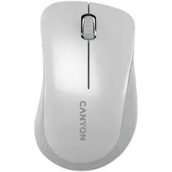 CANYON MW-11, 2.4 GHz  Wireless mouse ,with 3 buttons, DPI 1200, Battery:AAA*2pcs  ,pearl white grey67*109*38mm 0.063kg