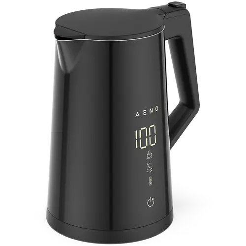 AENO Electric Kettle EK7S Smart: 1850-2200W, 1.7L, Strix, Double-walls, Temperature Control, Keep warm Function, Control via Wi-Fi, LED-display, Non-heating body, Auto Power Off, Dry tank Protection
