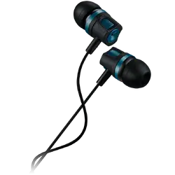 CANYON Stereo earphones with microphone, 1.2M, green