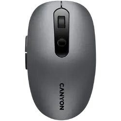CANYON MW-9, 2 in 1 Wireless optical mouse with 6 buttons, DPI 800/1000/1200/1500, 2 mode(BT/ 2.4GHz), Battery AA*1pcs, Grey, 65.4*112.25*32.3mm, 0.092kg