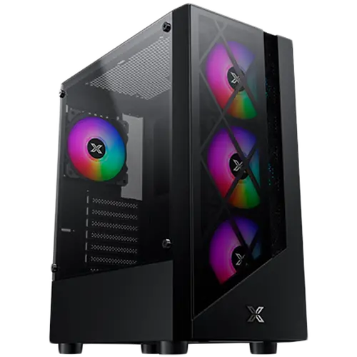 Xigmatek Duke EN49158, ATX/M-ATX/Mini ITX, USB3.0x1 & 2.0x2, Meshed & TG Frontpanel, Left TG, Front 4PCS X24F Fan