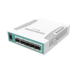 Cloud Router суич Mikrotik CRS106-1C-5S, 1xGigabit LAN, 5xSFP cages