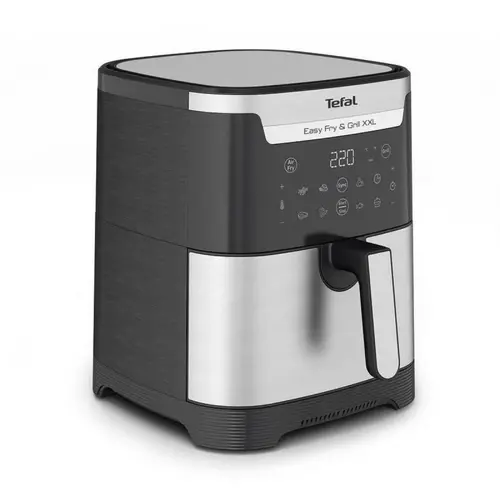 Уред за здравословно готвене, Tefal EY801D15, Easy Fry XXL Flexcook, 2in1 silver, 6.5L (8 portions) / 1.5kg, dual zones, perfect searing, 8 automatic programs