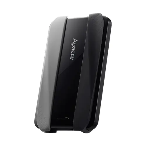 Твърд диск, Apacer AC533, 1TB 2.5" SATA HDD USB 3.2 Portable Hard Drive Plastic / Rubber Jet black