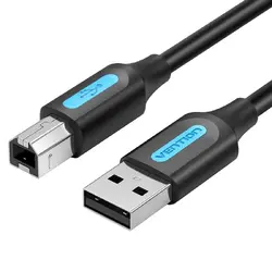 Vention Кабел USB 2.0 A Male to B Male, Black 1m - COQBF