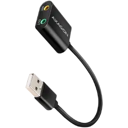 Axagon USB sound card with 15 cm cable and metal body.