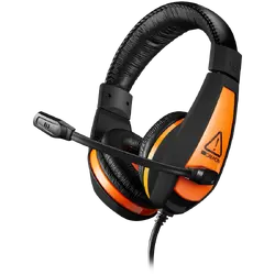 CANYON Star Raider GH-1A, Gaming headset 3.5mm jack with adjustable microphone and volume control, with 2in1 3.5mm adapter, cable 2M, Black, 0.23kg