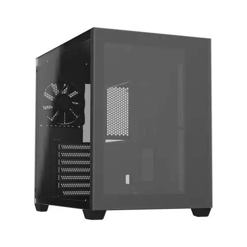 Кутия FSP CMT380 Black ARGB TG, ATX Mid Tower, Черна