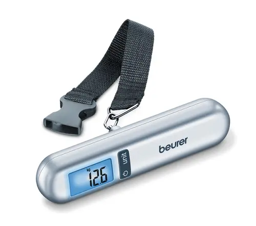 Везна, Beurer LS 06 luggage scale; blue illuminated display; 1 m tape measure; 40 kg