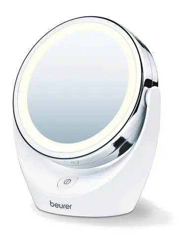 Козметично огледало, Beurer BS 49 lluminated cosmetic mirror; 12 LEDs; 5 x zoom; 2 mirrors; 11 cm