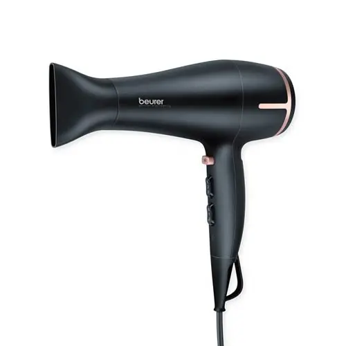 Сешоар, Beurer HC 25 Hair dryer, 1 600 W, ion function, folding handle, 2 heat settings, 2 blower settings, cold air, noozle, overheating protection 