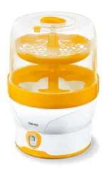 Стерилизатор, Beurer BY 76 steam steriliser; Disinfects up to 6 bottles and accessories in 7 minutes; LED display, tongs, removable bottle grid,measuring jug
