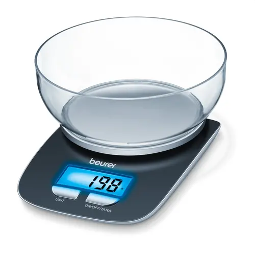 Везна, Beurer KS 25 kitchen scale; Bowl with 1.2 litre capacity;3 kg / 1 g