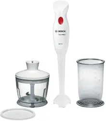 Пасатор, Bosch MSM14200, Blender, CleverMixx, 400 W, Included transparent jug & chopper, White, deep red