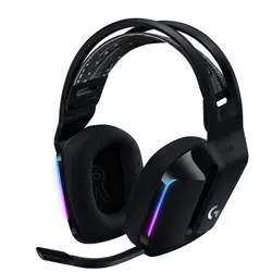Слушалки, Logitech G733 Wireless Headset, Lightsync RGB, Lightspeed Wireless, PRO-G 40 mm Drivers, DTS Headphone:X 2.0 Surround, Blue Voice Microphone, 278 g, Black