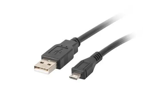 Кабел, Lanberg USB MICRO-B (M)  ->  USB-A (M) 2.0 cable, 1m, black