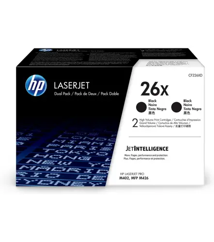Консуматив, HP 26X High Yield Black Original LaserJet Toner Cartridge (CF226X)