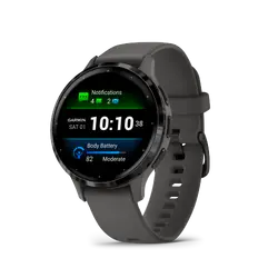 Garmin Venu® 3S - Slate безел с Pebble Gray корпус и силиконова каишка 010-02785-00