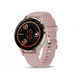 Garmin Venu® 3S - Soft Gold безел с Dust Rose корпус и силиконова каишка 010-02785-03