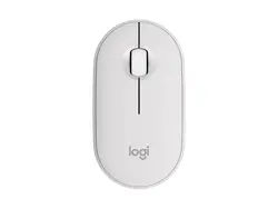 Мишка, Logitech Pebble Mouse 2 M350s - TONAL WHITE - BT - N/A - EMEA-808 - DONGLELESS