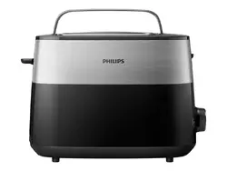 PHILIPS Тостер Daily Collection 8 настройки Компактен дизайн стойка за претопляне черен