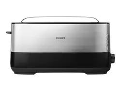 PHILIPS Тостер Viva Collection метален дълги отделения Режим за размразяване 8 настройки