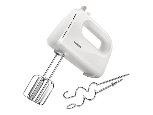 PHILIPS Миксер Daily Collection 300 W 5 скорости + турбо Лентови бъркaлки и куки за тесто