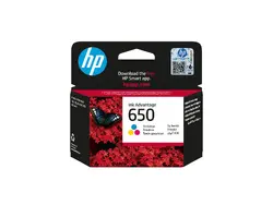 HP 650 ink cartridge tri-colour standard capacity 200 pages 1-pack