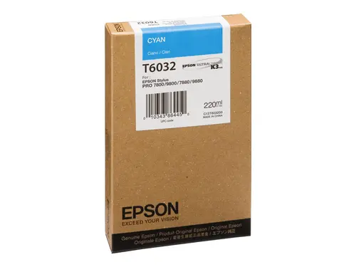 Консуматив, Epson 220ml Cyan for Stylus Pro 7880/9880/7800/9800 Консуматив, Epson 220ml Cyan for Stylus Pro 7880/9880/7800/9800