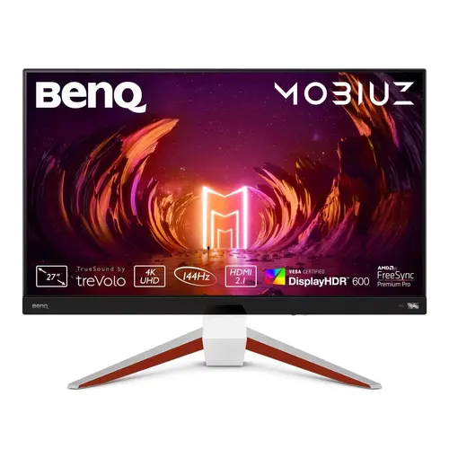 Монитор, BenQ MOBIUZ EX2710U 27" IPS HDRi, 144Hz, 1ms, 3840x2160 UHD, Brightn.peak HDR 600nits, Fr.Sync Prem., 98%sRGB, HDR10,B.I.+,Light Tun.,Motion Blur Reduct.,Color Vibrance, FPS Mode, treVolo 2.1 (2Wx2+5Wwoofer), 1000:1, 2x48Gbps HDMI,DP, USB hub, HAdj.,Grey Монитор, BenQ MOBIUZ EX2710U 27" IPS HDRi, 144Hz, 1ms, 3840x2160 UHD, Brightn.peak HDR 600nits, Fr.Sync Prem., 98%sRGB, HDR10,B.I.+,Light Tun.,Motion Blur Reduct.,Color Vibrance, FPS Mode, treVolo 2.1 (2Wx2+5Wwoofer), 1000:1, 2x48Gbps HDMI,DP, USB hub, HAdj.,Grey