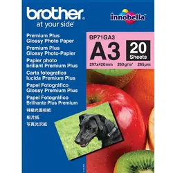 Хартия, Brother BP-71GA3 Innobella Premium Glossy Photo Paper (A3/20 sheets)