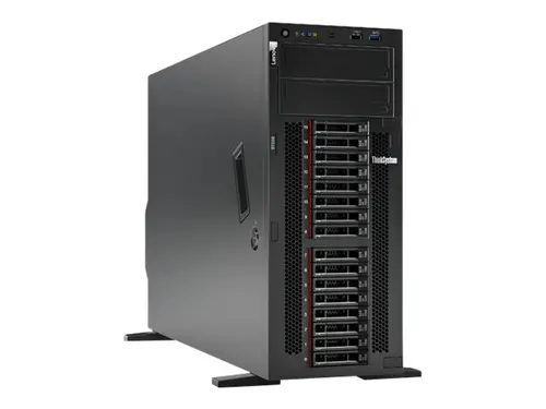 Сървър, Lenovo ThinkSystem ST550, Xeon Silver 4208 (8C 2.1GHz 11MB Cache/85W), 32GB 2933MHz (1x32GB, 2Rx4 RDIMM), O/B, 9350-8i, 1x750W Titanium, XCC Enterprise , No DVD