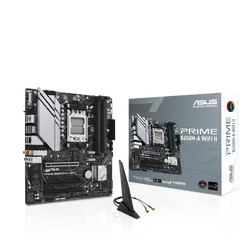 Дънна платка ASUS PRIME B650M WI-FI II socket AM5, 4xDDR5, Aura Sync, PCIe 5.0 SSD Slot