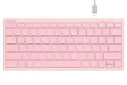 Безжична клавиатура A4TECH FBX51C FSTyler, розово