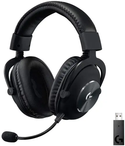 Слушалки, Logitech PRO X Wireless Headset, Lightspeed Wireless, PRO-G 50 mm Drivers, 7.1 DTS Headphone:X 2.0 Surround, Leather/Mesh Memory Foam Ear Cushions, Blue Voice Microphone, Black