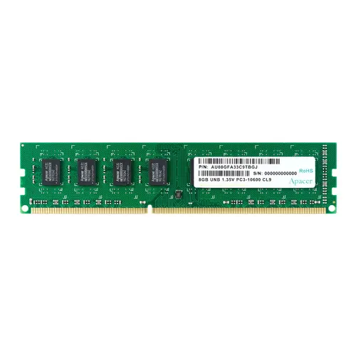 Памет, Apacer 4GB Desktop Memory - DDR3 DIMM PC10600 512x8 @ 1333MHz