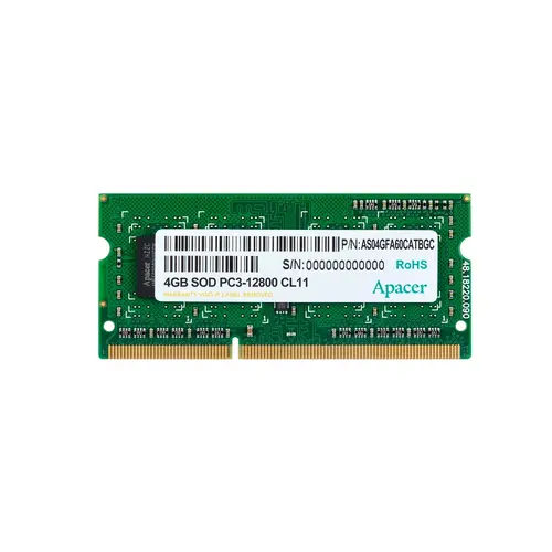 Памет, Apacer 4GB Notebook Memory - DDR3 SODIMM PC12800 @ 1600MHz
