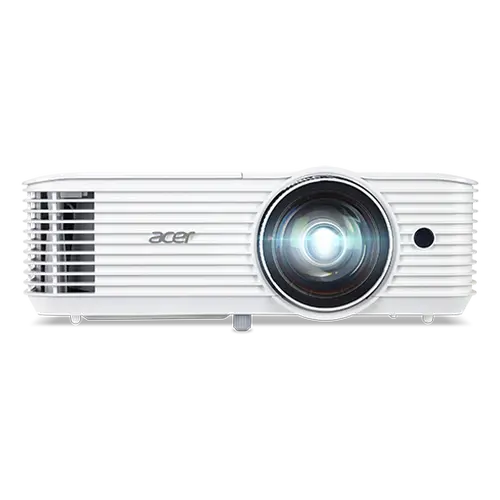 Мултимедиен проектор, Acer Projector S1286H, DLP, Short Throw, XGA (1024x768), 3500 ANSI Lumens, 20000:1, 3D, HDMI, VGA, RCA, Audio in, Audio out, VGA out, DC Out (5V/1A, USB-A), Speaker 16W, Bluelight Shield, 3.1kg, White