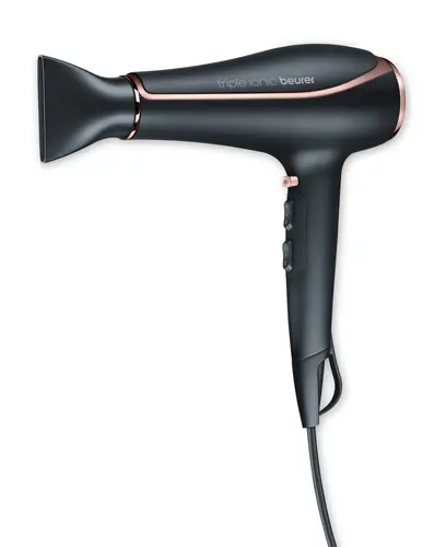 Сешоар, Beurer HC 80 Hair dryer, 2 200 W, triple ionic function, professional AC motor, 2 attachments, 3 heat settings,2 blower settings, cold air, overheating protection 